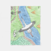 "Rustic motifs" Fleece Deken (Voorkant)