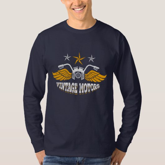  Rustic Motorcycle Mannen t-shirt (Voorkant)