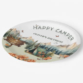 Rustic Mountain Adventure Verjaardagspapier Borden Papieren Bordje (Gekanteld)