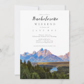 Rustic Mountain Bachelorette Kaart (Voorkant)