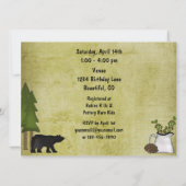 Rustic Mountain Beer Baby shower Invitation Kaart (Achterkant)