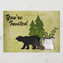 Rustic Mountain Beer Family Reunion Uitnodiging