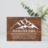 Rustic Mountain - Boeken voor Baby Insert Kaart (Staand voorkant)