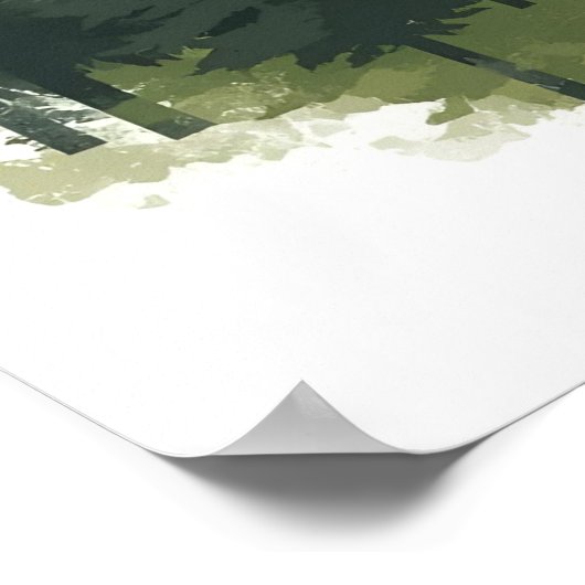 Rustic Mountain Cabin - Wilderness Retreat Wall Ar Poster (Hoek)