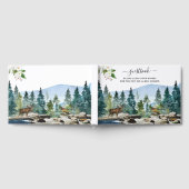 Rustic Mountain Camping Thmed Wedding Guest Book Gastenboek (Volledig)