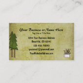 Rustic Mountain Country Silhouette Moose Visitekaartje (Achterkant)