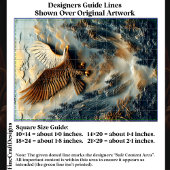 Rustic Mountain Eagle Relief Panel EH5R Decoupage Tissuepapier