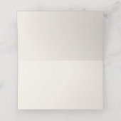 Rustic Mountain Emerald Line Art Wedding Plaatskaartje (Binnenkant ongevouwen)