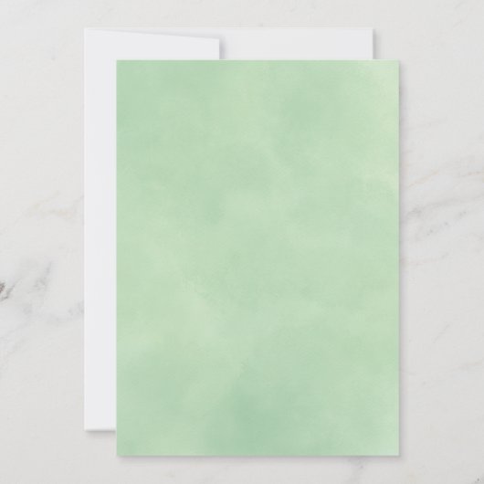 Rustic Mountain Evergreen Pine voor bomen bruiloft Kaart (Achterkant)