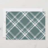 Rustic Mountain Forest Adventure Green Baby shower Kaart (Achterkant)