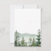 Rustic Mountain Forest Details Enclosure kaart (Achterkant)