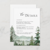 Rustic Mountain Forest Details Enclosure kaart (Voorkant / Achterkant)