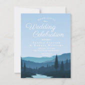 Rustic Mountain Forest Stream met pijnbomen Kaart (Voorkant)