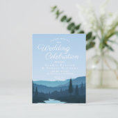 Rustic Mountain Forest Stream met pijnbomen Kaart (Staand voorkant)