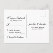 Rustic Mountain Forest Stream met pijnbomen Uitnodiging Briefkaart (Achterkant)