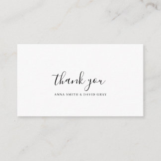 Rustic Mountain Forest Waterverf Thankyou Kaart