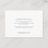 Rustic Mountain Forest Waterverf Wedding Informatiekaartje (Achterkant)