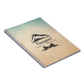 Rustic Mountain Illustration Family Reunion Notitieboek (Rechterzijde)