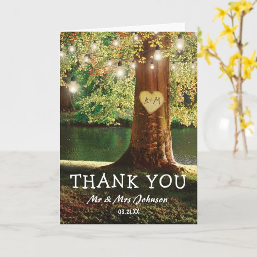 Rustic Mountain Lake Dank u Kaart (Gele Bloem)