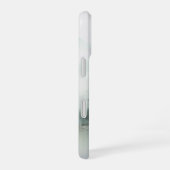 Rustic Mountain Lake Nature-Inspired with Monogram iPhone 16 Hoesje (Rechterkant)