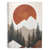 Rustic Mountain Landscape Spiral Notitieboek (Voorkant)