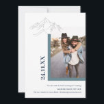 Rustic Mountain Natuur buitenshuis Foto groen Save The Date<br><div class="desc">Kan volledig worden aangepast aan uw behoeften. © Gorjo Design. Gemaakt voor je via het Zazzle platform. // Nota: de foto die wordt gebruikt is een placeholder slechts afbeelding. U zult met uw eigen foto moeten vervangen alvorens opdracht te geven tot/druk uit. Neem contact met me op als je hulp...</div>