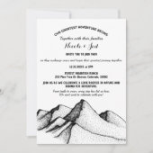 Rustic Mountain Outdoor Adventure Wedding Kaart (Voorkant)