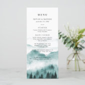 Rustic Mountain Pine Wedding Menu (Staand voorkant)