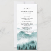 Rustic Mountain Pine Wedding Menu (Voorkant)