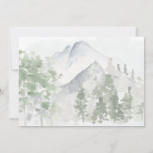 Rustic Mountain Ranch Wedding Kaart (Achterkant)