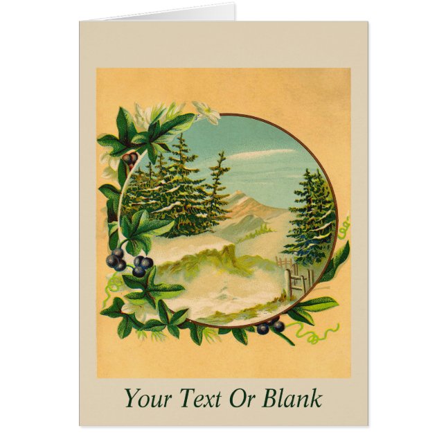 Rustic Mountain Scene (Voorkant)