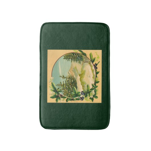 Rustic Mountain Scene Badmat (Voorkant Verticaal)