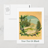 Rustic Mountain Scene Briefkaart (Voorkant / Achterkant)