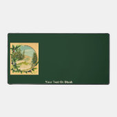 Rustic Mountain Scene Bureaumat (Voorkant)