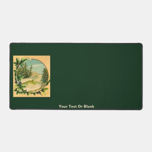 Rustic Mountain Scene Bureaumat (Voorkant)