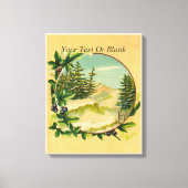 Rustic Mountain Scene Canvas Afdruk (Voorkant)