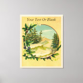 Rustic Mountain Scene Canvas Afdruk (Voorkant)