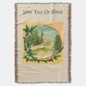 Rustic Mountain Scene Deken (Voorkant Verticaal)