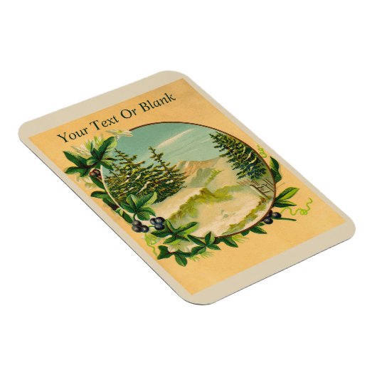 Rustic Mountain Scene Magneet (Rechterzijde)