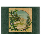 Rustic Mountain Scene Snijplank (Voorkant)