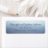 Rustic Mountain Simple Script Return-adres Etiket (Insitu)