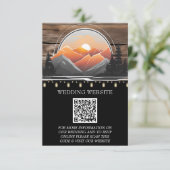 Rustic Mountain Valley Forest Sunset Natuur Informatiekaartje (Staand voorkant)