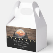 Rustic Mountain Valley Forest Sunset Wedding Favor Bedankdoosjes (Voorkant)