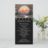 Rustic Mountain Valley Forest zonsondergang bruilo (Staand voorkant)