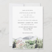 Rustic Mountain Vineyard | Uitnodiging tot weddens (Voorkant)