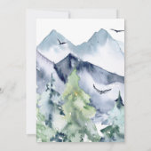 Rustic Mountain Vineyard | Uitnodiging tot weddens (Achterkant)