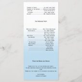 Rustic Mountain Waterverf huwelijksprogramma Programmakaart (Achterkant)