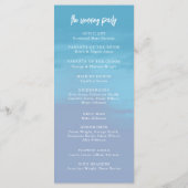 Rustic Mountain Wedding Ceremony Program Programmakaart (Achterkant)