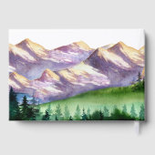 Rustic Mountain Wedding Custom Guest Book Gastenboek (Achterkant)