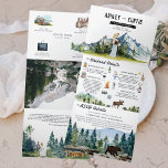 Rustic Mountain Wedding Drieluik Uitnodiging<br><div class="desc">Doe mee in de bergen! Plaats de toon voor een rustige bergbruiloft met een douane alle-in-één uitnodiging. Denk aan de Blauwe Ridge-bergen, de Smoky-bergen, de Appalachian, de Rocky-bergen, de Colorado, enz. Deze uitnodiging is een geweldige manier om je gasten aanvullende informatie te geven over de bruiloft. Deze kaarten kunnen een...</div>